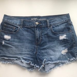 Old navy distressed shorts